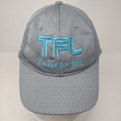 TFL Techie For Life Strapback Hat Gray OSFA Embroidered Port Authority