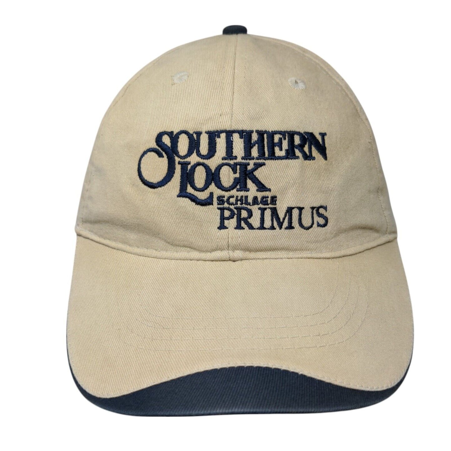 Southern Lock Schlage Primus Strapback Hat Tan One Size Adjustable Hit Wear