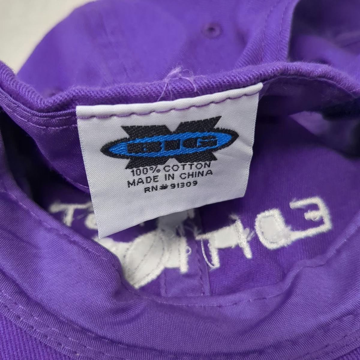 KBC Baseball Cap Purple One Size First Editions Shrubs Trees Logo Cotton Hat