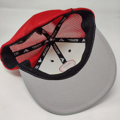 Pacific Headwear Fitted Mesh Back Trucker Hat Multi L-XL Embroidered