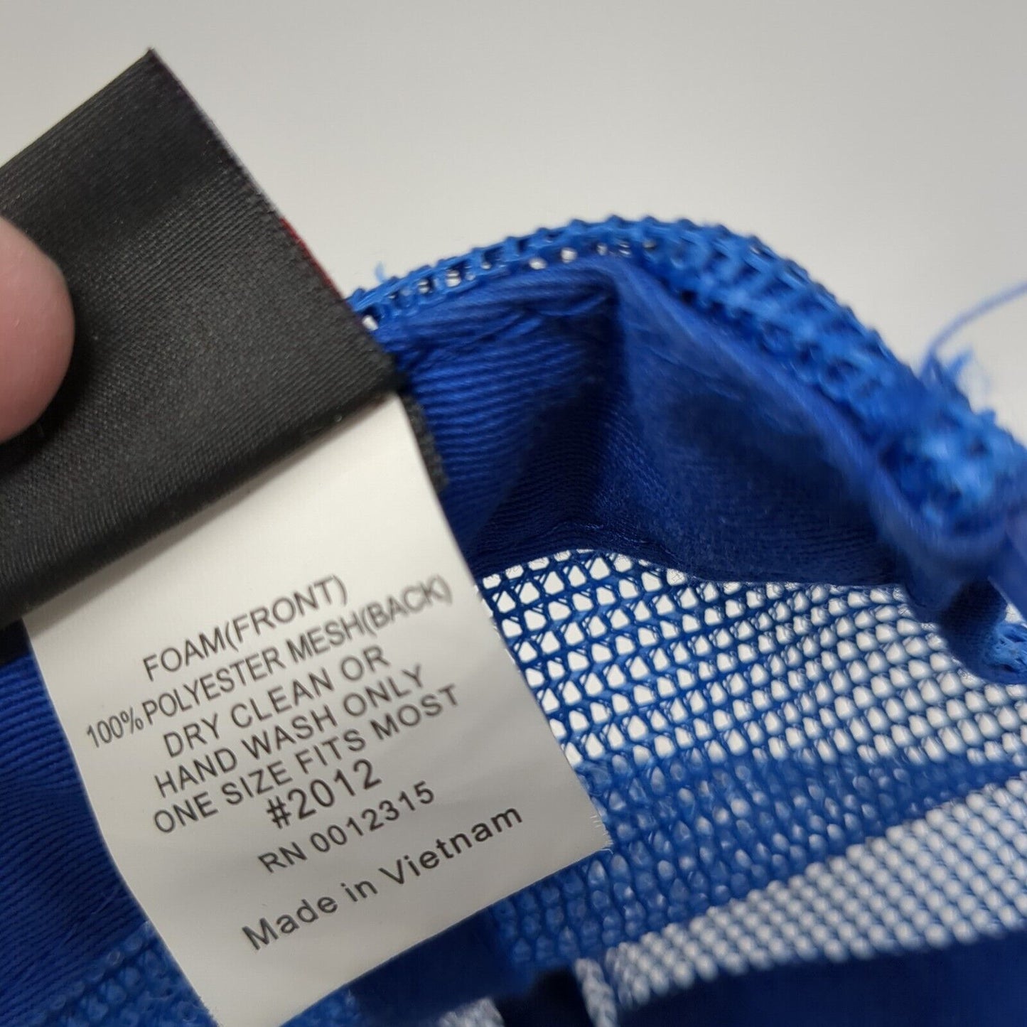 Lakes Snapback Mesh Back Trucker Hat Blue OSFM Colorblock Magic