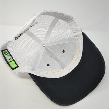 Double Trouble Bail Bonds Snapback Mesh Back Trucker Hat Black One Size