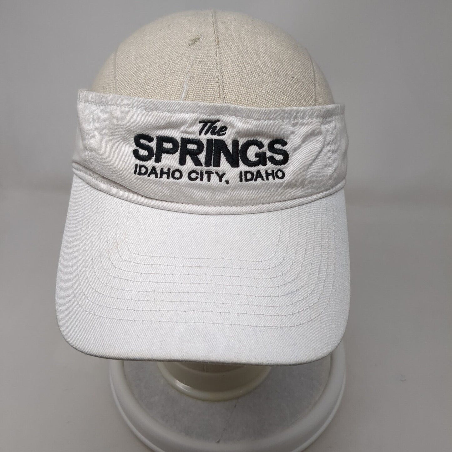 The Springs Idaho City Idaho Strapback Hat White OSFA Port & Company Cotton