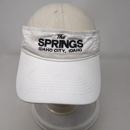 The Springs Idaho City Idaho Strapback Hat White OSFA Port & Company Cotton