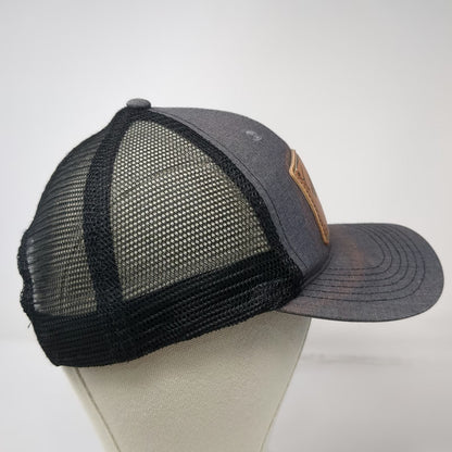 Voodoo Headwear Gray Trucker Hat OSFM Wallowa Lake Oregon Eagle Cap Mesh Back
