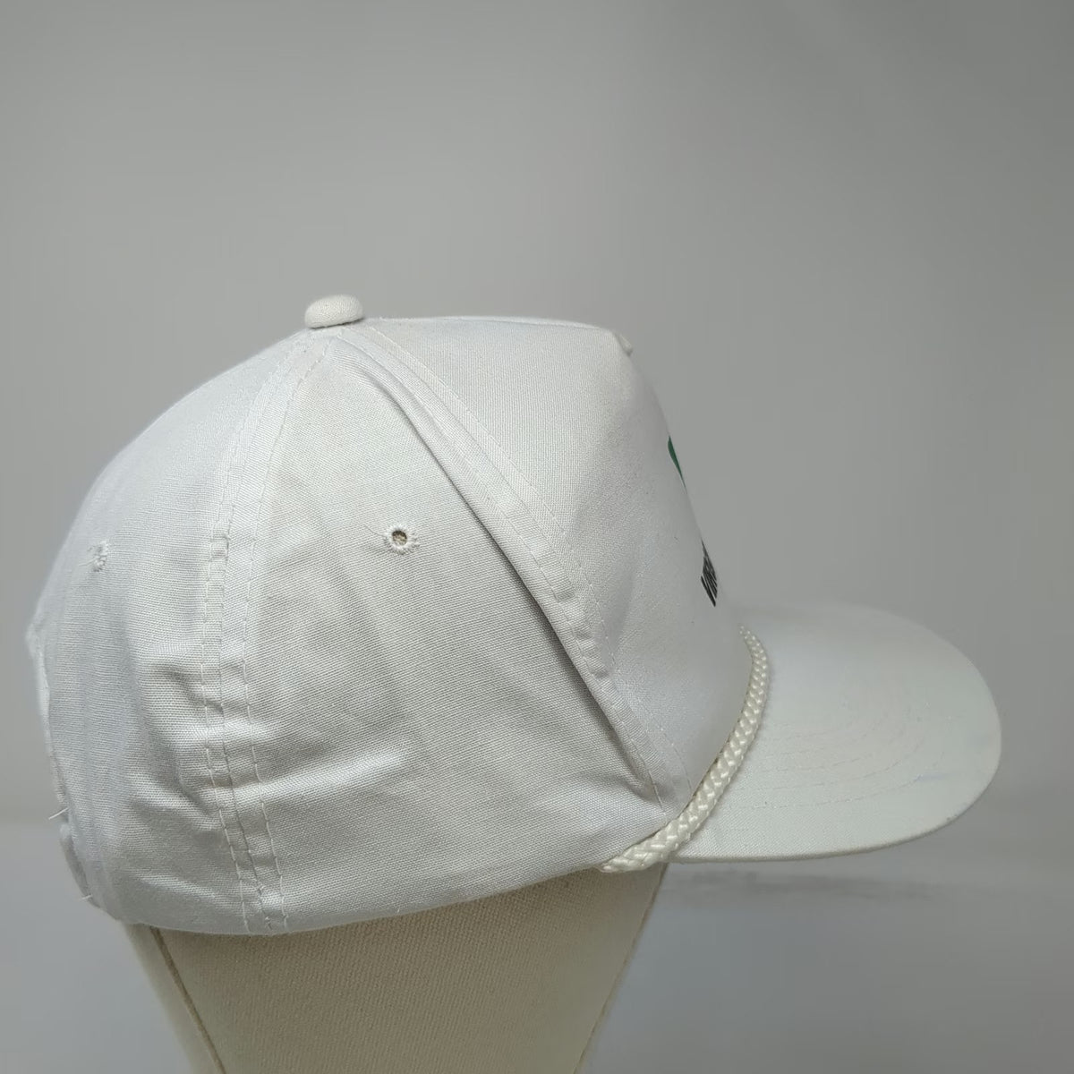 L/A Headwear 5 Panel White One Size Virginia Lottery Green Rope Snapback Hat