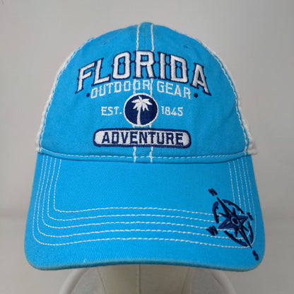Sunpoint Men's Slideback Hat Blue OSFM Embroidered Florida Adventure Logo