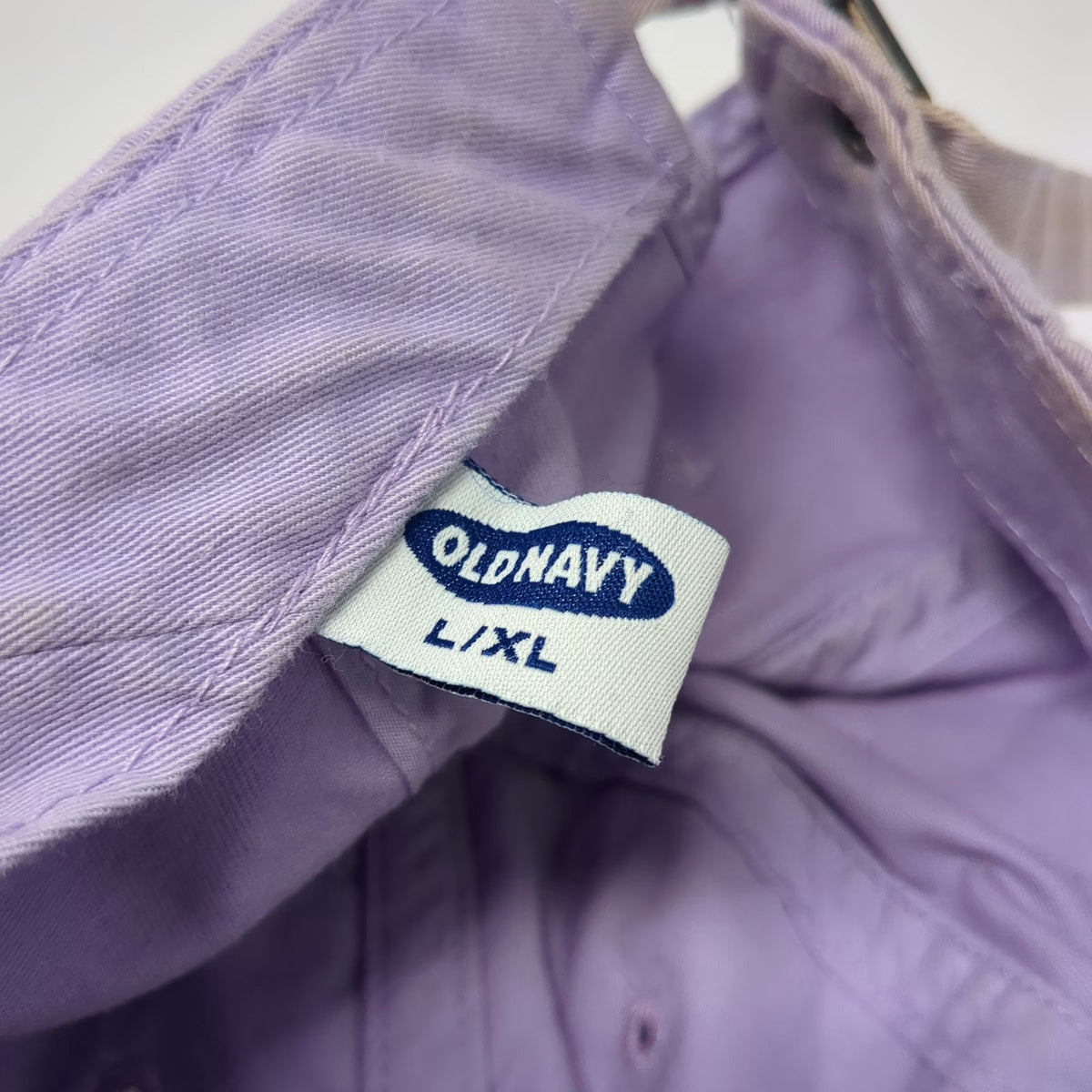 Old Navy Baseball Cap Purple XL Cotton Embroidered Logo Hat Slideback Adjustable