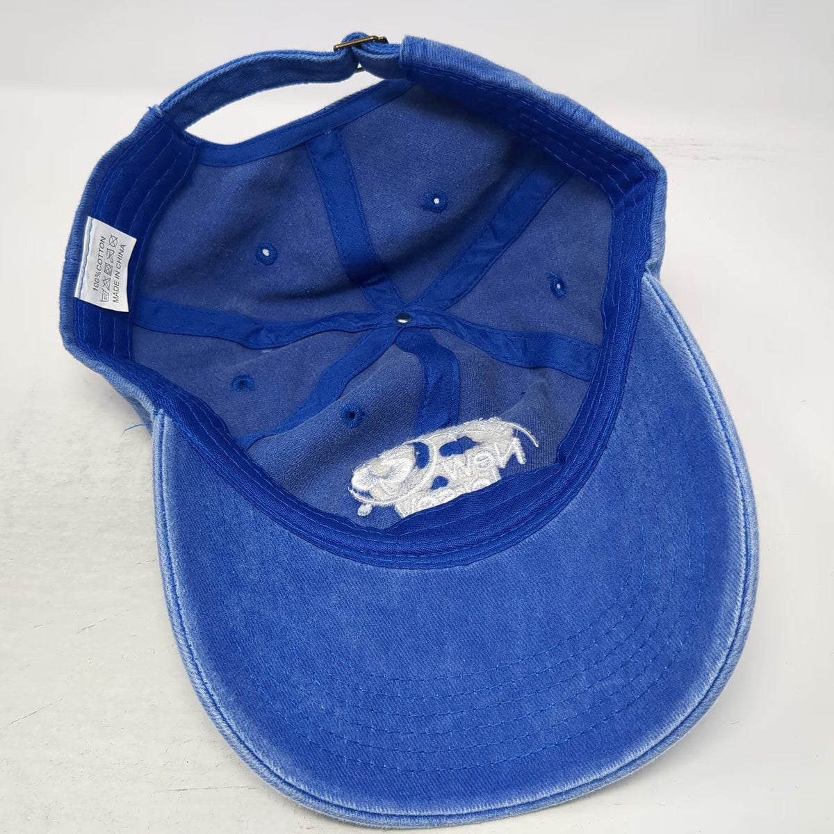 New Jersey Lottery Blue Baseball Cap One Size Hat Slideback Cotton Adjustable