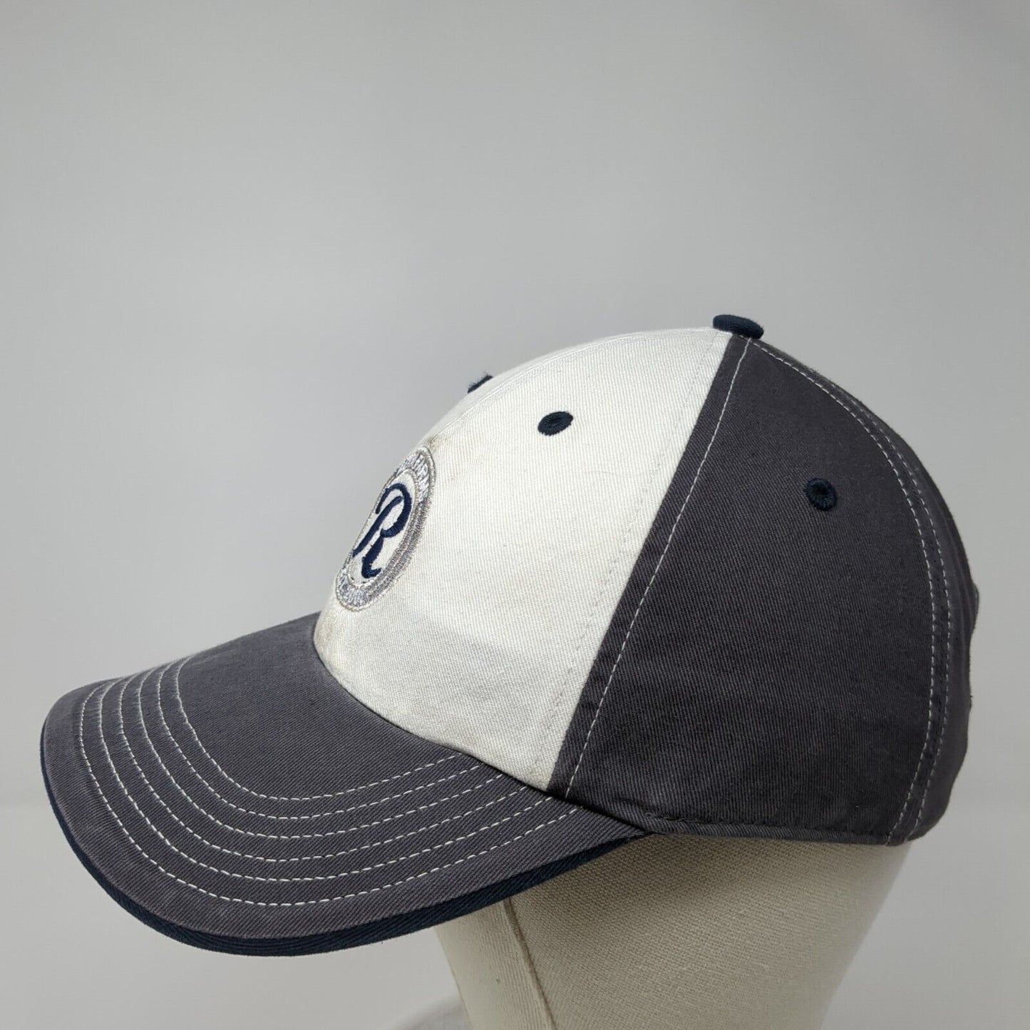 Roth Farms Est. 2003 Strapback Hat Gray M/L Adjustable Embroidered Richardson