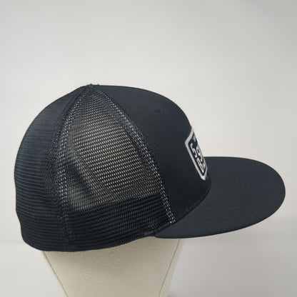 5B Ski Idaho Fitted Mesh Back Trucker Hat Black XL Flexfit Cap America