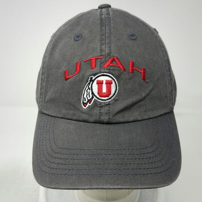 Utah Utes NCAA Top of the World Gray Red White One Size Hat Slideback Cotton