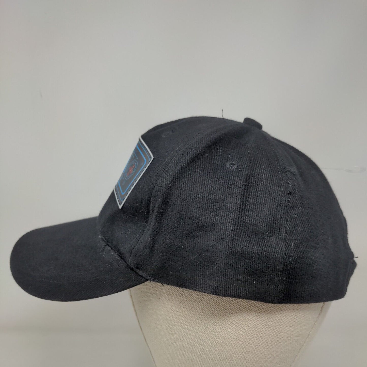 Party Time Strapback Hat Black One Size Adjustable Vented Holes 5 Panel