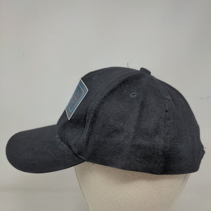 Party Time Strapback Hat Black One Size Adjustable Vented Holes 5 Panel