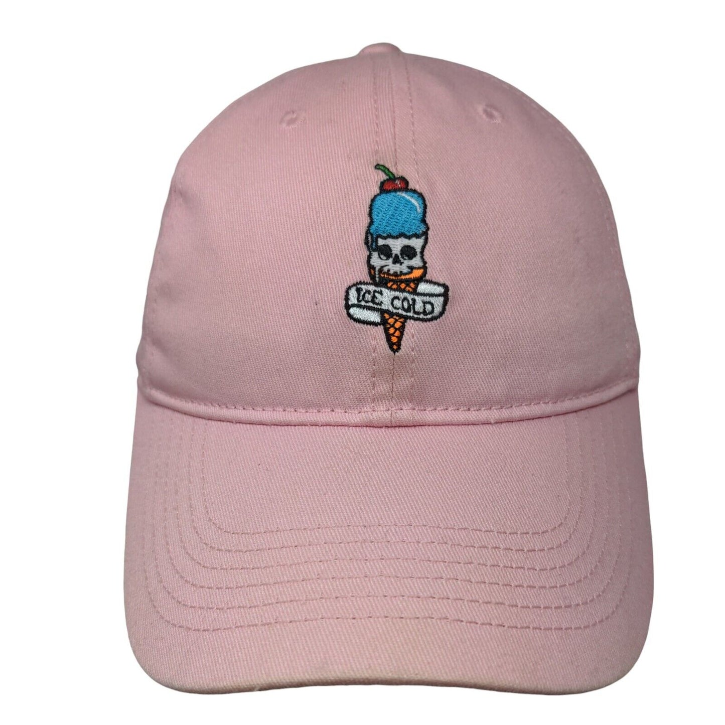 Ice Cold Ice Cream Slideback Hat Pink OSFM Adjustable Embroidered Proper Cause