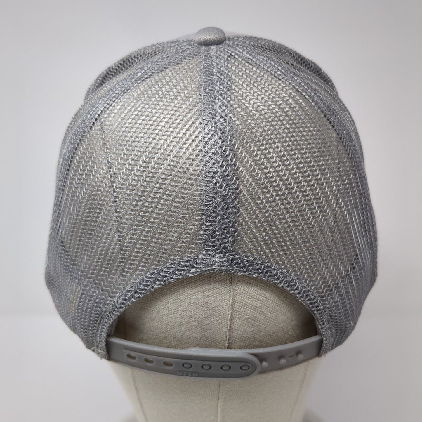 RH Snapback Rope Trucker Hat Gray One Size Embroidered Letter Otto