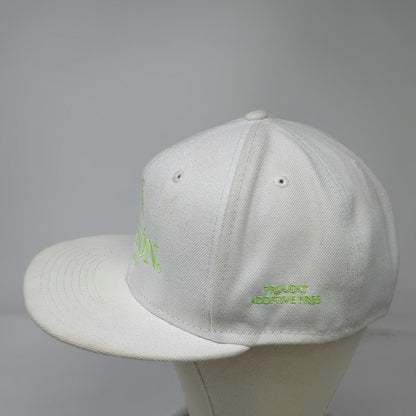 New Era Snapback White One Size Patron Tequila Bee Logo 9FIFTY Flat Brim Hat