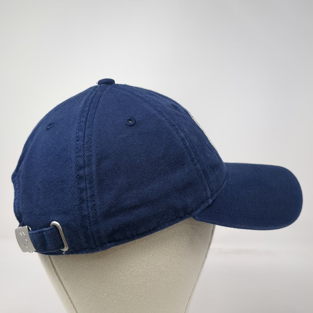 Lucky Brand Baseball Cap Blue OS Clover Patch Adjustable Cotton Slideback Hat