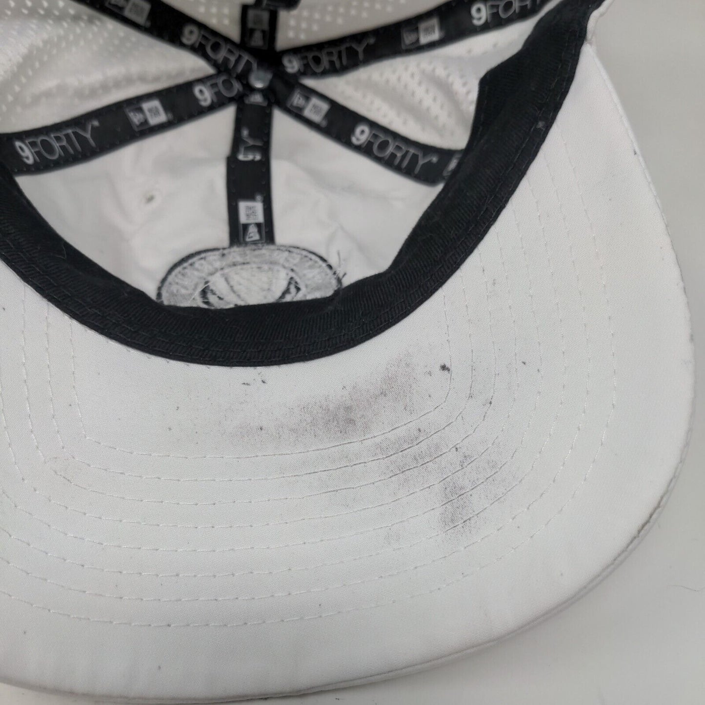 Valencia Trails Racquet Club Strapback Hat White OSFM Laser Cut New Era