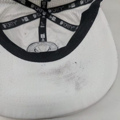 Valencia Trails Racquet Club Strapback Hat White OSFM Laser Cut New Era