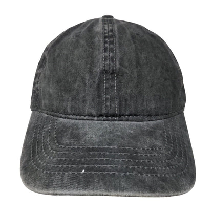 Unbranded Slideback Hat Gray OSFM Solid Adjustable 6 Panel Blank