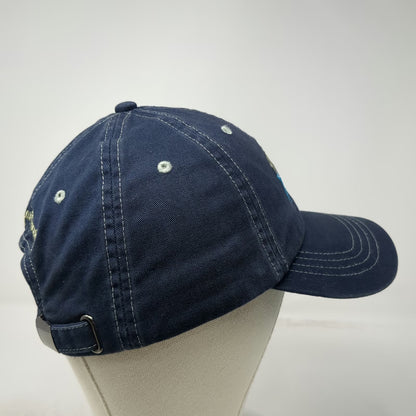Margaritaville Fins Up Shark Blue Baseball Cap One Size Hat Slideback Contrast