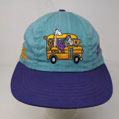 Ricky Rhino Boy's Stretchy Hat Blue Embroidered Logo Spell Out