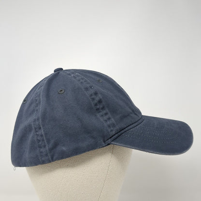 George Slideback Hat Blue One Size Adjustable Blank Solid Vent Holes