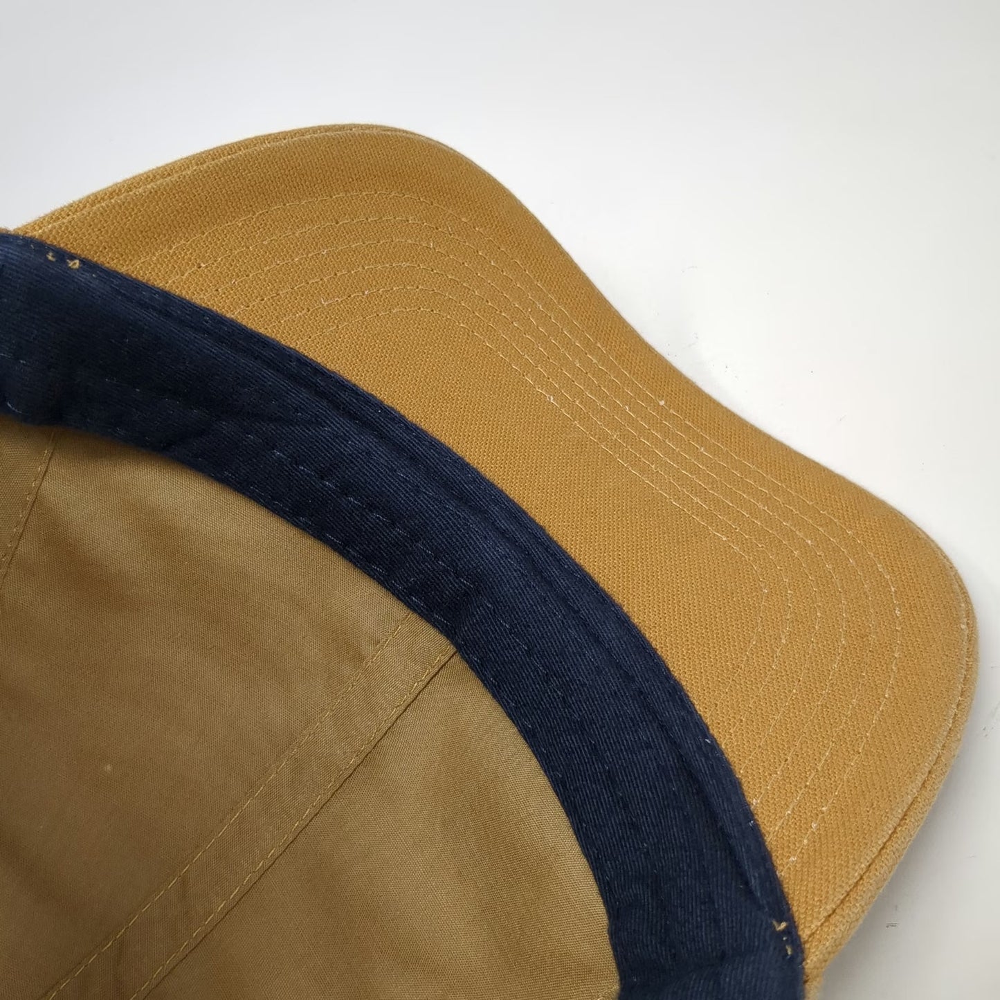 Husqvarna Baseball Cap Brown One Size Strapback Embroidered Logo Canvas Hat Work