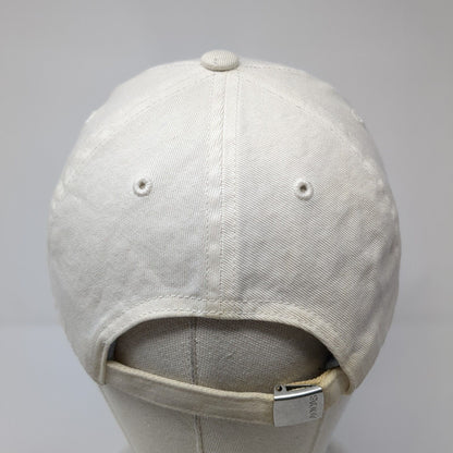 Adidas Slideback Hat White One Size Adjustable Climalite 3 Stripes