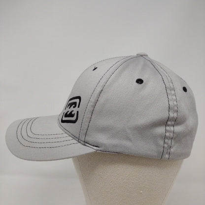 Billabong Fitted Hat Gray OSFA Solid Embroidered Flexfit Vent Holes