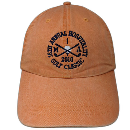 Fahrenheit Baseball Cap Orange One Size New England Coffee Golf Classic Hat