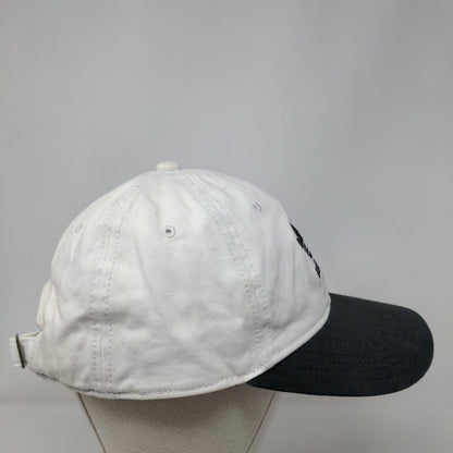 Adidas Trefoil 3 Stripes Slideback Hat White OSFM Embroidered Colorblock