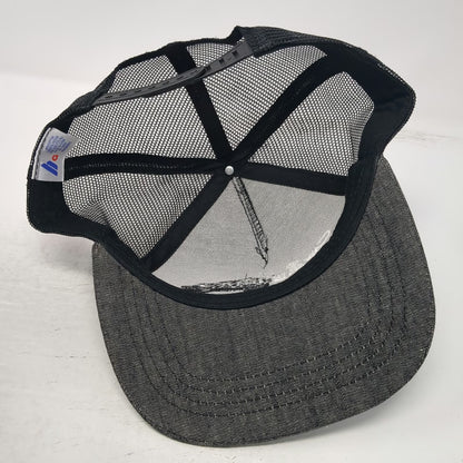 Trucker Hat Gray One Size Swab Pro Embroidered Logo Mesh Back Snapback Flat Bill