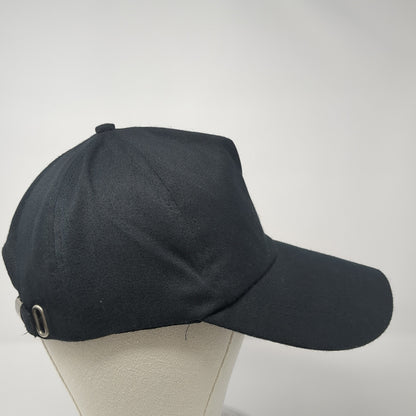 Agricas Slideback Hat Black One Size Adjustable Solid Outdoor Casual
