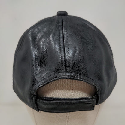 Marcus Adler New York Strapback Hat Black One Size Adjustable Blank 6 Panel