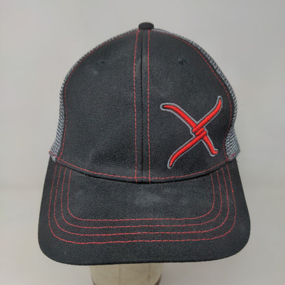 Twisted X Men's Snapback Mesh Back Hat Black Gray OSFM Embroidered Logo