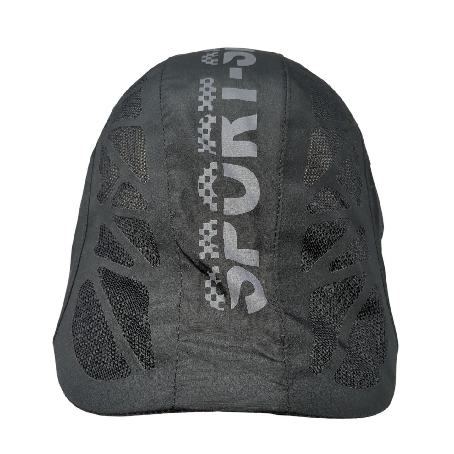 Sports Strapback Beret Sun Hat Black One Size Adjustable Breathable Mesh