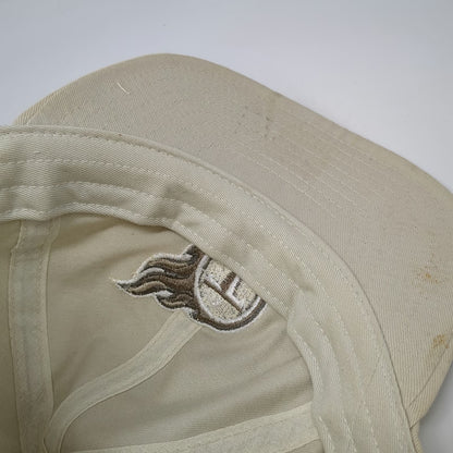 New Era Tennessee Titans NFL Beige One Size Hat Cap Slideback Cotton Made USA