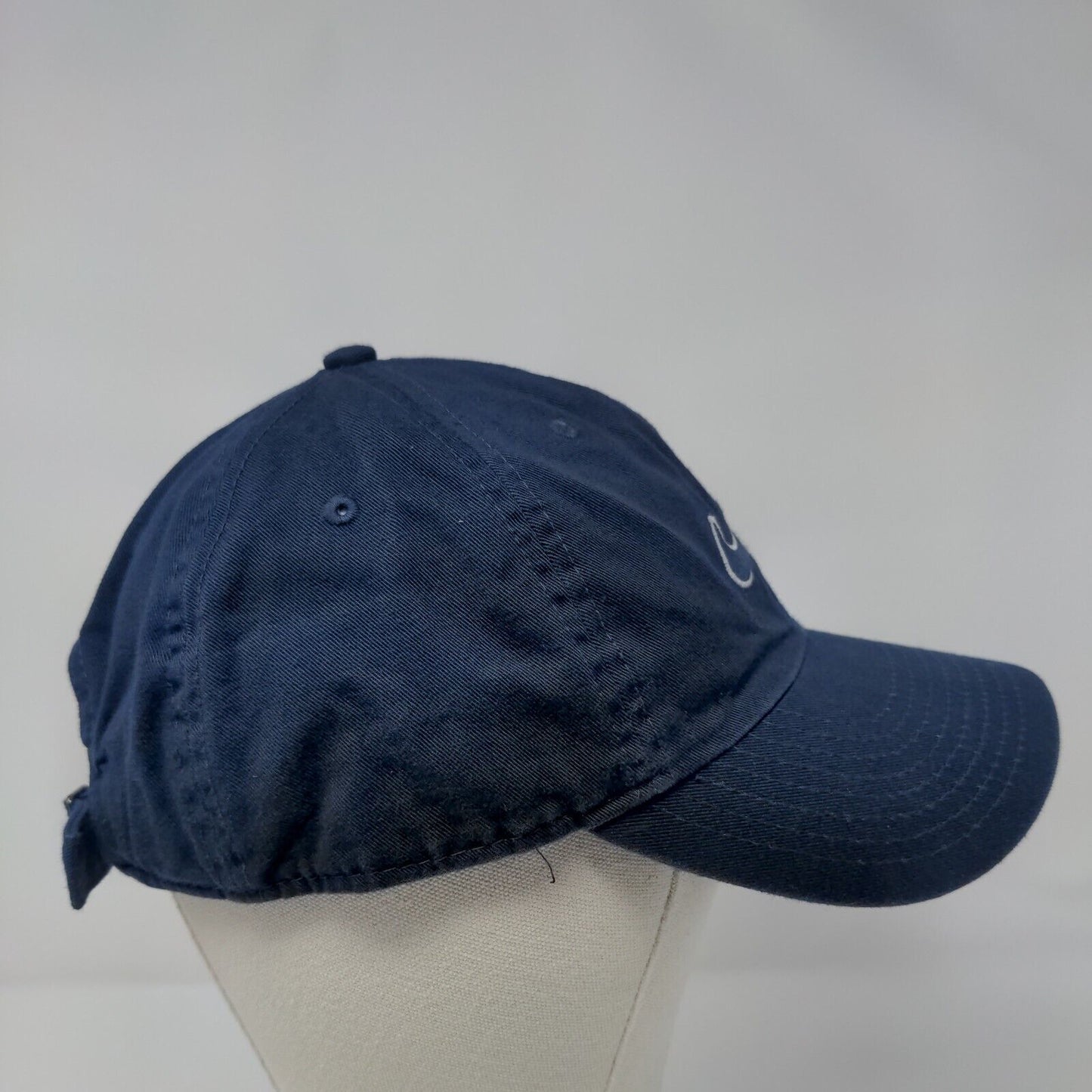 Nike Slideback Hat Blue OSFM Adjustable Embroidered Swoosh Logo Heritage86
