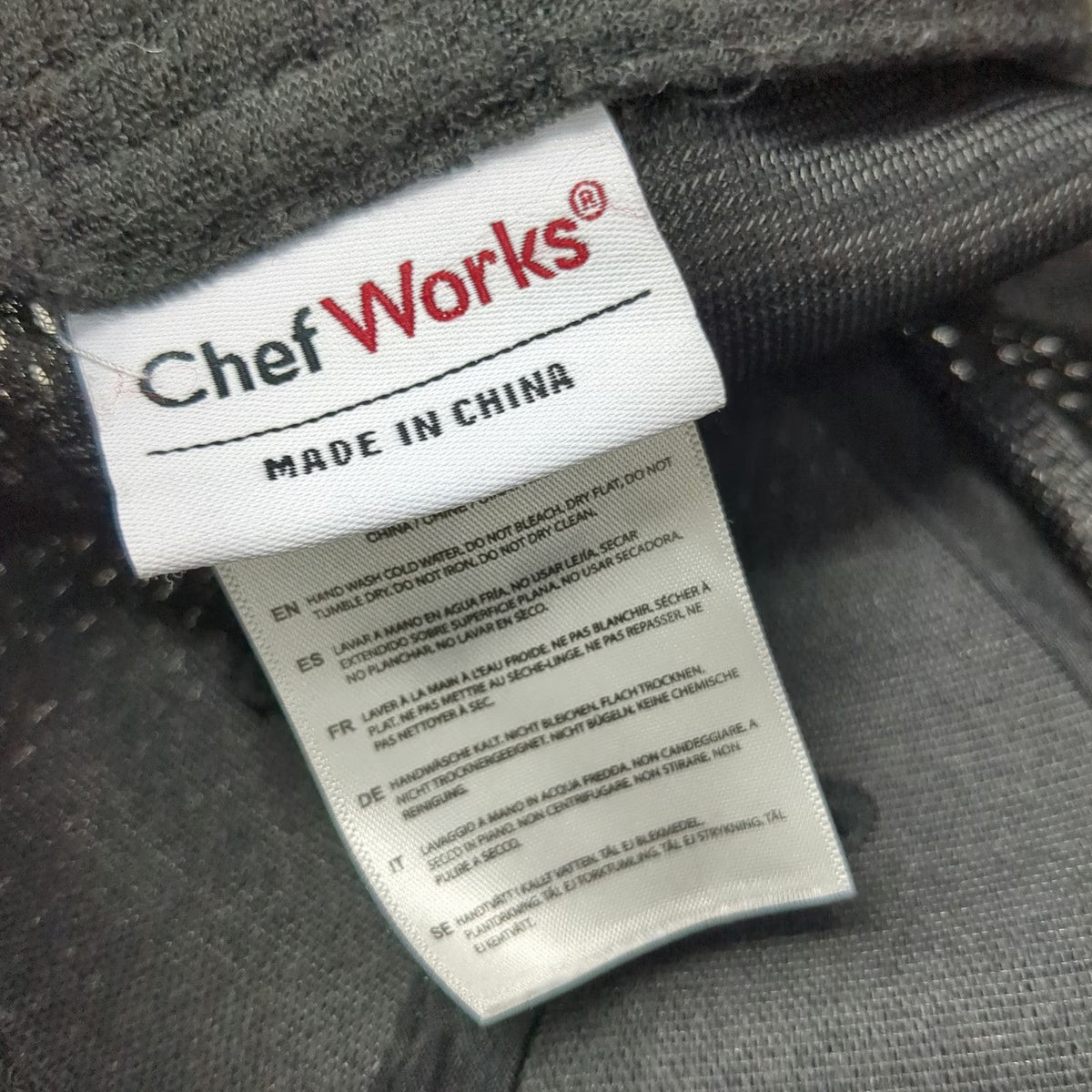 Chef Works Baseball Cap Black One Size Blue Trim Breathable Mesh Hat Slideback