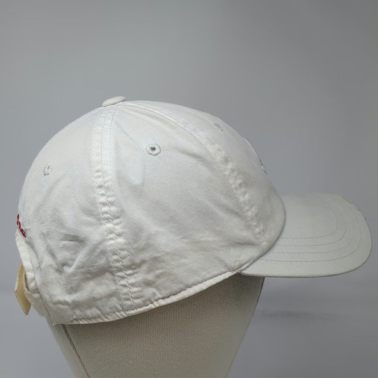 American Needle White Baseball Cap One Size Vineyards CC Naples Green Underbrim