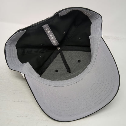 Richardson 5 Panel Black Hat One Size Boot Check Sports Ranch Rope Snapback