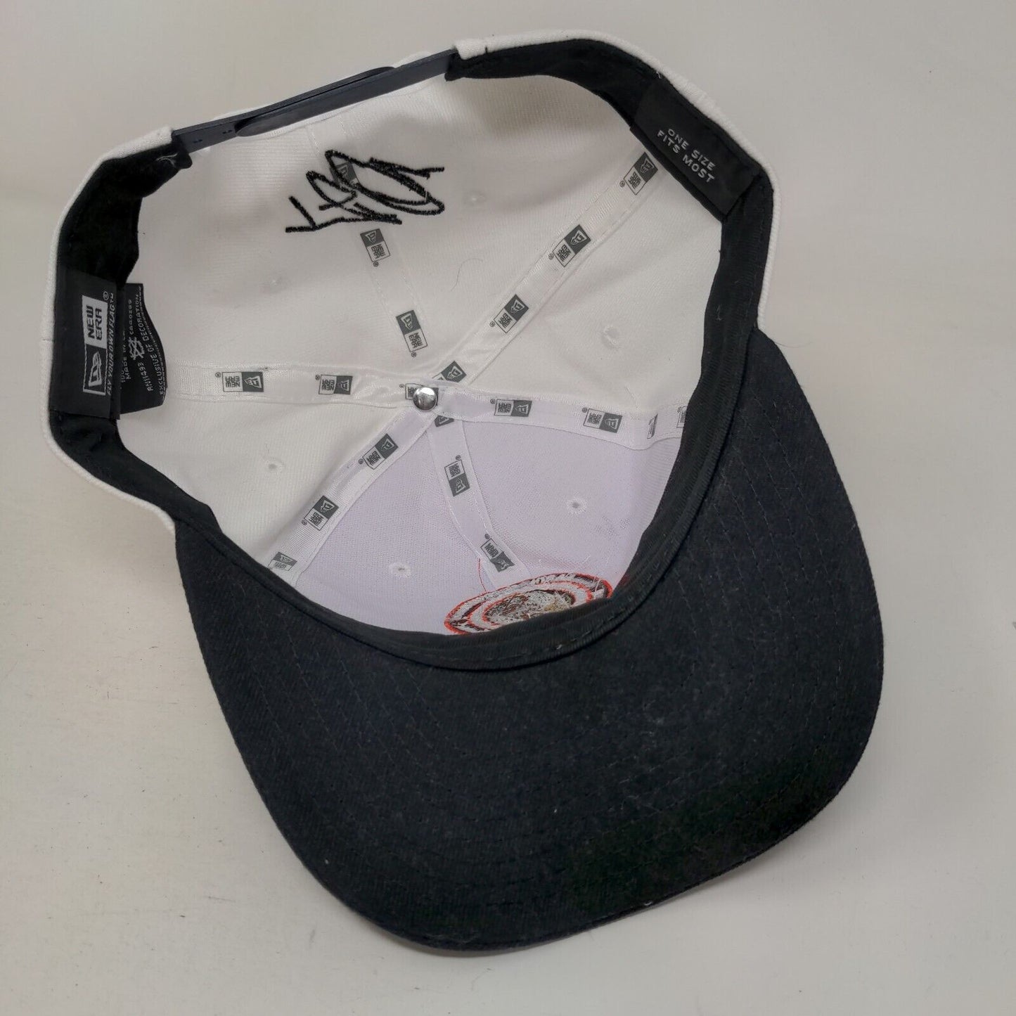 New Era Earth Clothing Season Five Snapback Hat White Autographed Signed OSFM