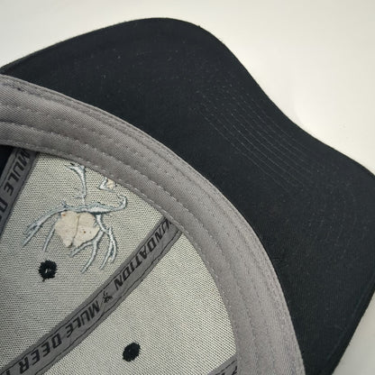 Mule Deer Foundation Baseball Cap Black One Size Strapback 1988 Deer Logo Hat