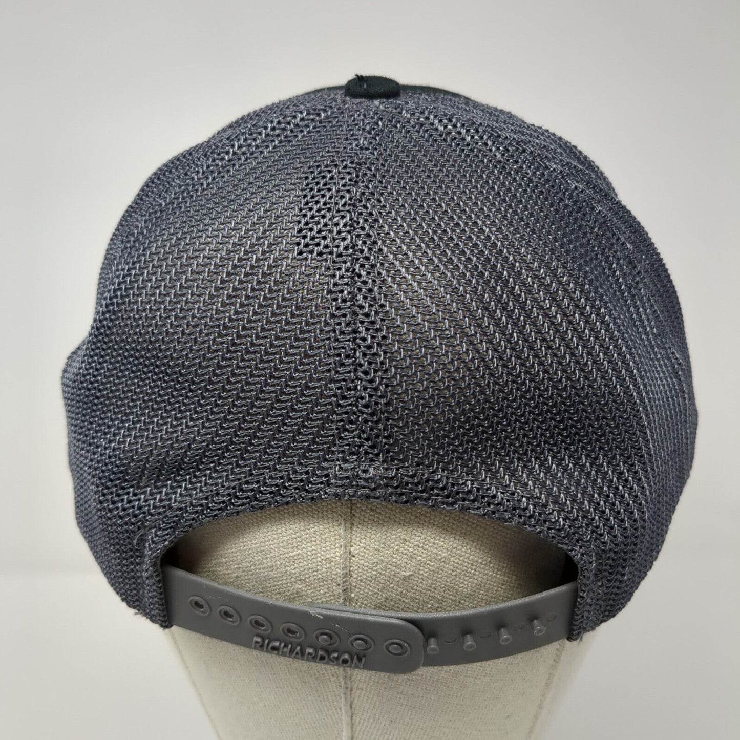 Idaho AF Snapback Trucker Hat Black One Size Adjustable Mesh Back Richardson