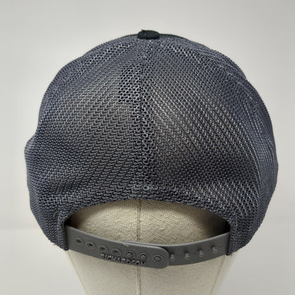 Idaho AF Snapback Trucker Hat Black One Size Adjustable Mesh Back Richardson