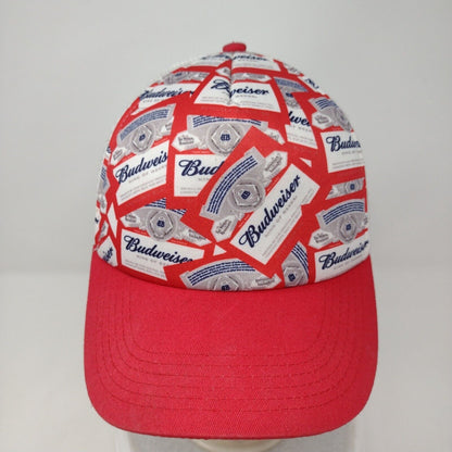 Budweiser All Over Print Snapback Trucker Hat Multi OSFM Mesh Back