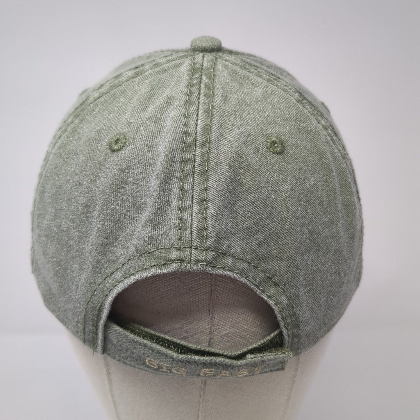 Bourbon St. Est. 1718 Baseball Cap Green One Size Adjustable Embroidered RawMa