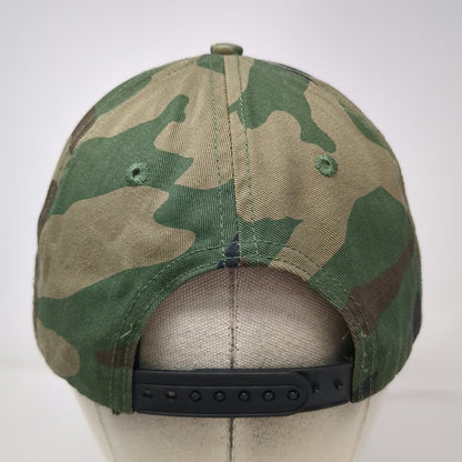 Valuetainment Snapback Hat Green Camo One Size Lion The Future Looks Bright